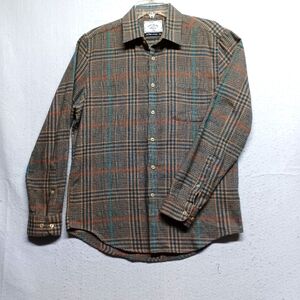 Portuguese Flannel Plaid Multicolor Shirt Men's Sz M